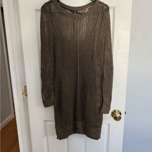 Women's Olive Green Knit Dress